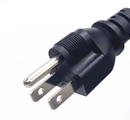 블랙 일본 전원 케이블 3 핀 플러그 7A 12A 15A 125V에서 C13 PVC 재킷