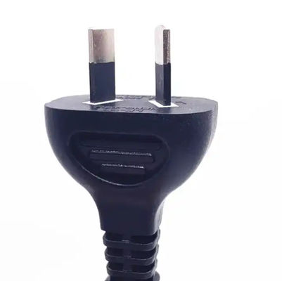 블랙 오스트레일리아 전원 케이블 타입, SAA 2 핀 연장 케이블 AC 전원 케이블 7.5A 250V