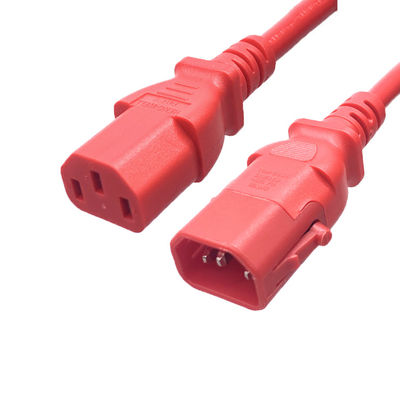 맞춤형 IEC 전원 연장 케이블 IEC320 C14에서 C13 잠금 커넥터 1.2m 1.5m