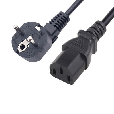16A 250V 3 핀 VDE C13 EU 전원 케이블
