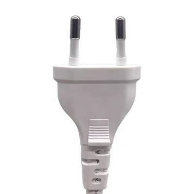 평면 2 핀 전원 케이블 유럽 플러그 VDE 2.5A 250V 유로 표준 AC 전선