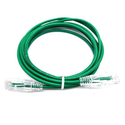 방수 Cat6A UTP 4PR RJ45 커넥터 28AWG 패치 코드 케이블