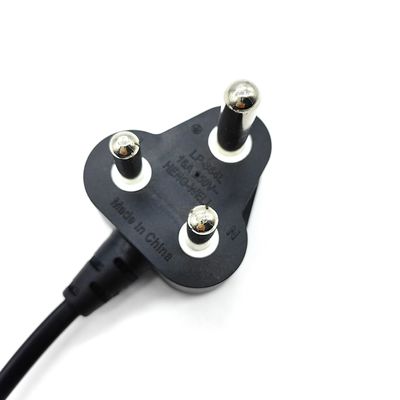 16A 250V 3Pin PVC 인도 전원 확장 케이블 1M 길이 OEM 사용자 정의