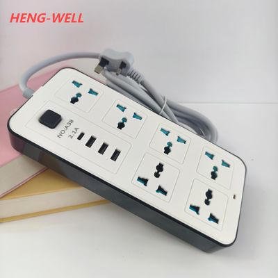 250V 6A 전원 소켓 6WAY 유니버설 홀 3USB A 1USB C UK US EU AU & IT 플러그와 호환