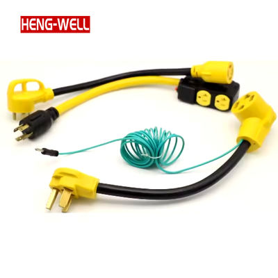헤비 듀티 1FT 드라이 RV 어댑터 코드 10 AWG STW, NEMA 10-30P/14-50P/6-50P 14-50R 30/50 암페어 전원 플러그 변환기, SJTW 전선 타입, 아직 리뷰 없음, 인증됨